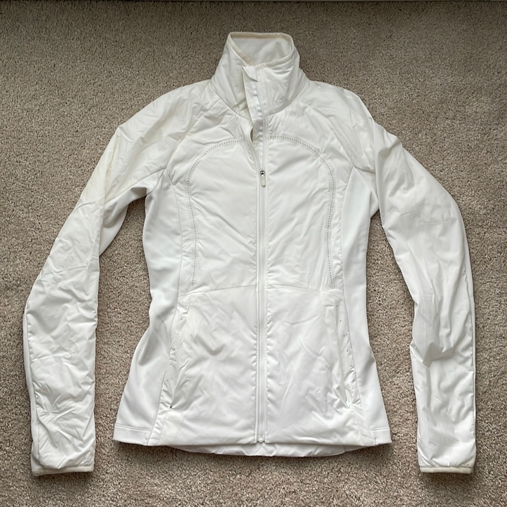 Lululemon Lightweight Zip Up Jacket White